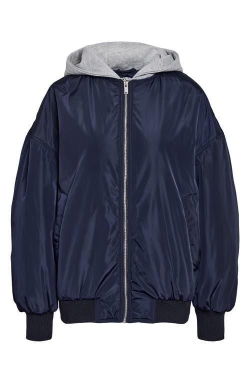 NOISY MAY NOISY MAY MILEY WATER REPELLENT HOODED BOMBER JACKET