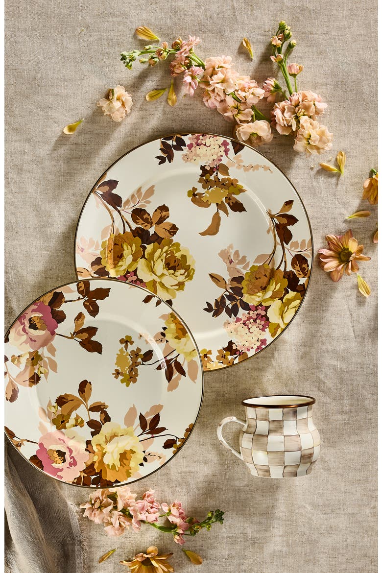 Wild Rose White Charger Plate, Alternate, color, WILD ROSE