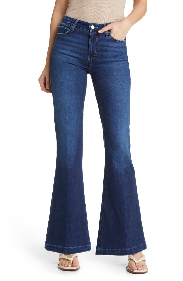 PAIGE Genevieve High Waist Flare Jeans, Main, color, 