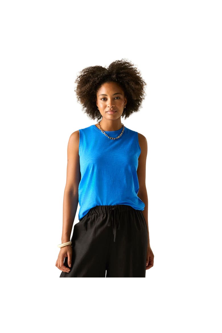 Fariene Sleeveless Top, Alternate, color, Sonic Blue