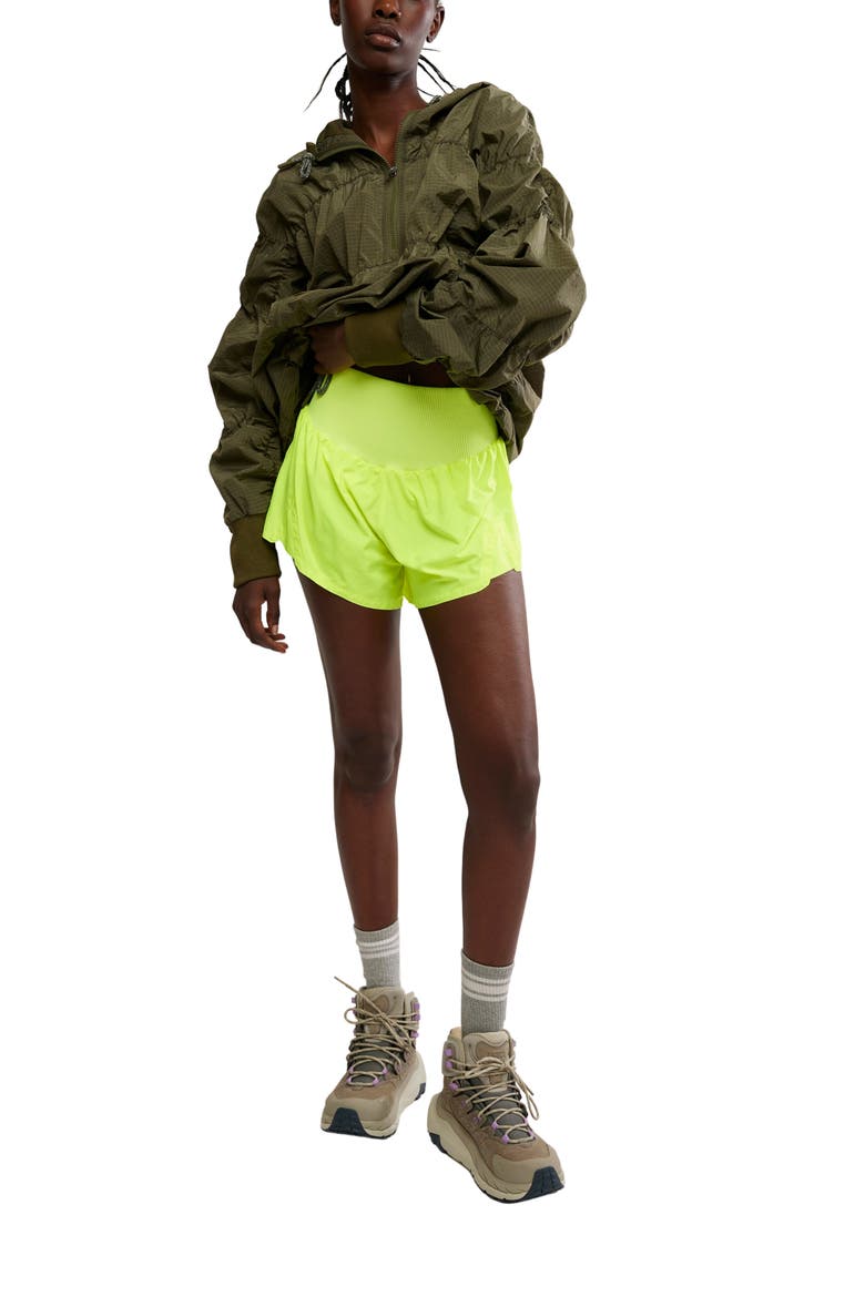 FP Movement Carpe Diem Water Resistant Shorts, Alternate, color, HIGHLIGHTER YELLOW