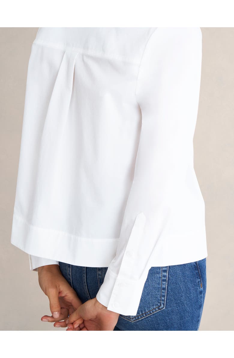 HOBBS LONDON Andie Long Sleeve Button Up Shirt, Alternate, color, White