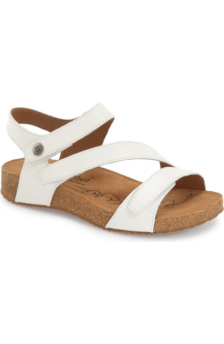 Josef Seibel Tonga 25 Sandal, Main, color, White Roma Leather