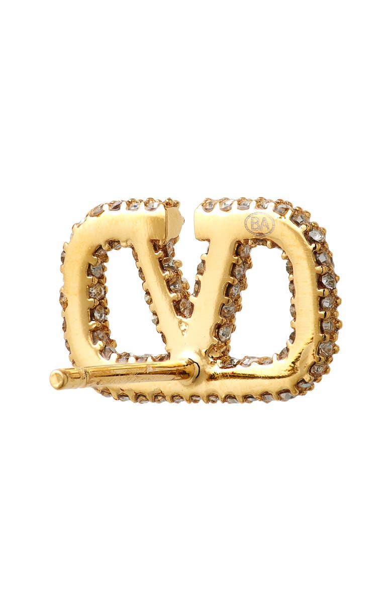 Valentino Garavani VLOGO Signature Crystal Embellished Stud Earrings, Alternate, color,