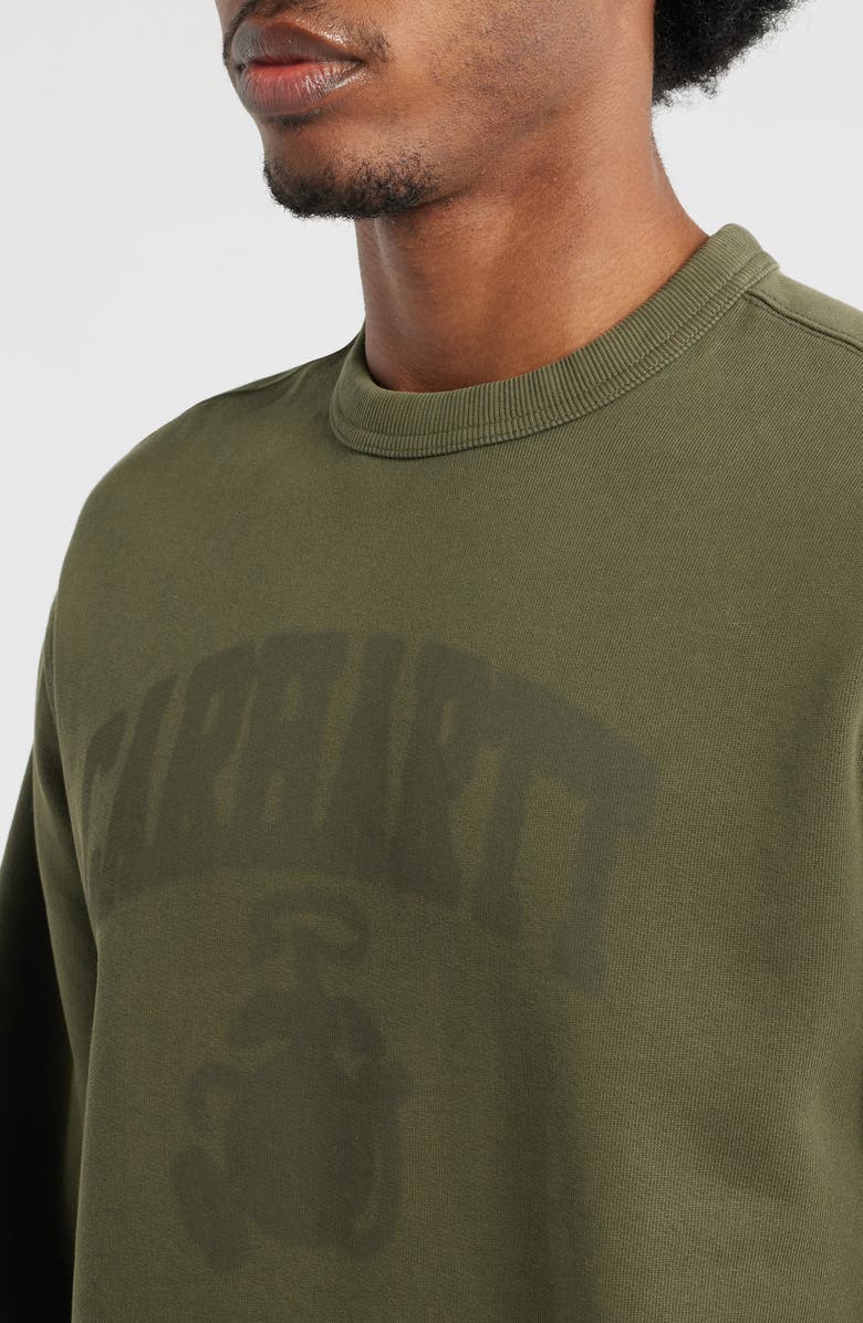 Carhartt Work In Progress Faded Ponds Corps Graphic Sweatshirt, Alternate, color, Cypress (Heavy Stone Wash)