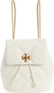 Tory Burch Small Kira Diamond Quilted Leather Backpack