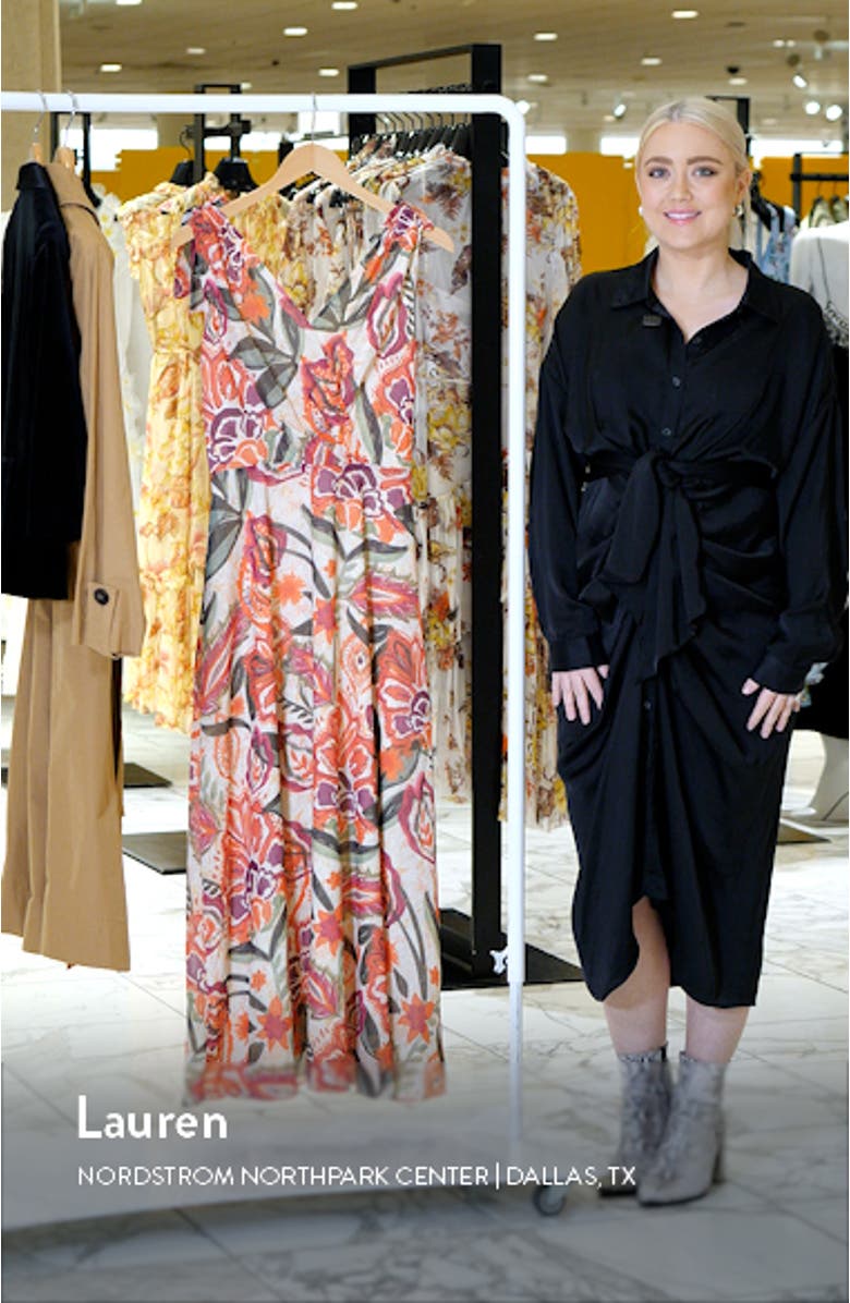 Tie Shoulder Maxi Dress, sales video thumbnail