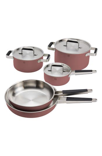 Zwilling Pure 8-piece Nonstick Stainless Steel Cookware Set In Brown