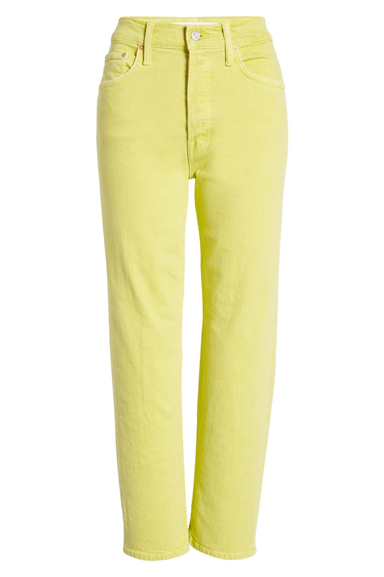 The Tomcat Chew Ripped Crop High Waist Jeans, Alternate, color, CITRON
