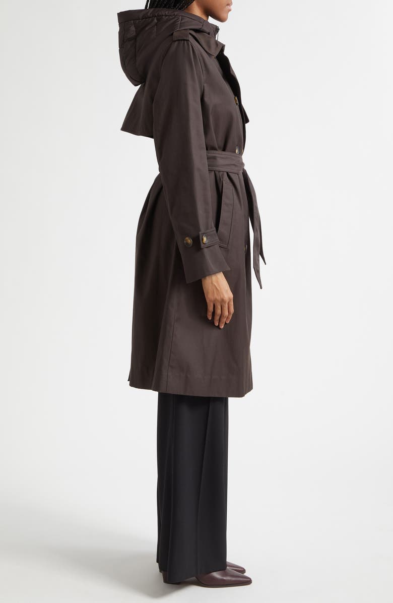 Reiss Azura Hooded Double Breasted Trench Coat, Alternate, color, 