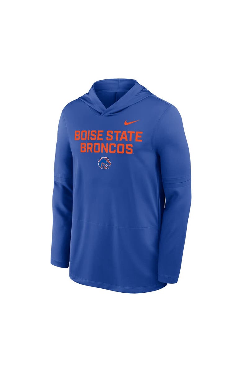 Nike Men's Nike Royal Boise State Broncos 2025 Sideline Dri-FIT Long Sleeve Hoodie T-Shirt, Alternate, color, Royal