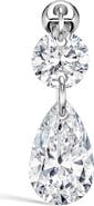 MARIA TASH Single Floating Double Diamond Threaded Charm Earring