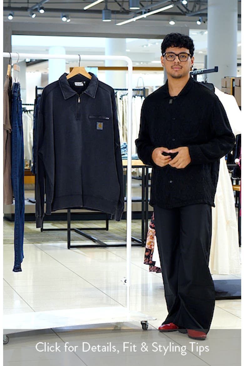 Half Zip Cotton Sweatshirt video