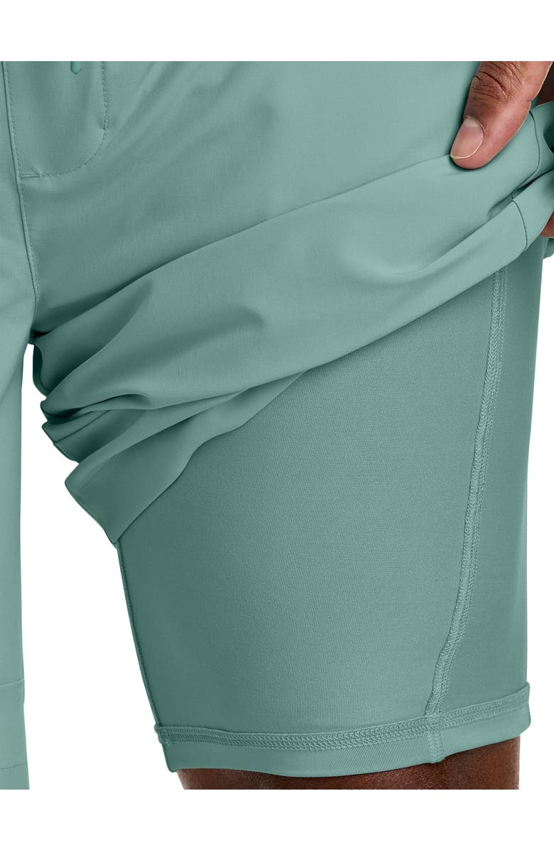 Society of One by DXL Big
Tall Seamed Shorts, Alternate, color, Deep Sea Green