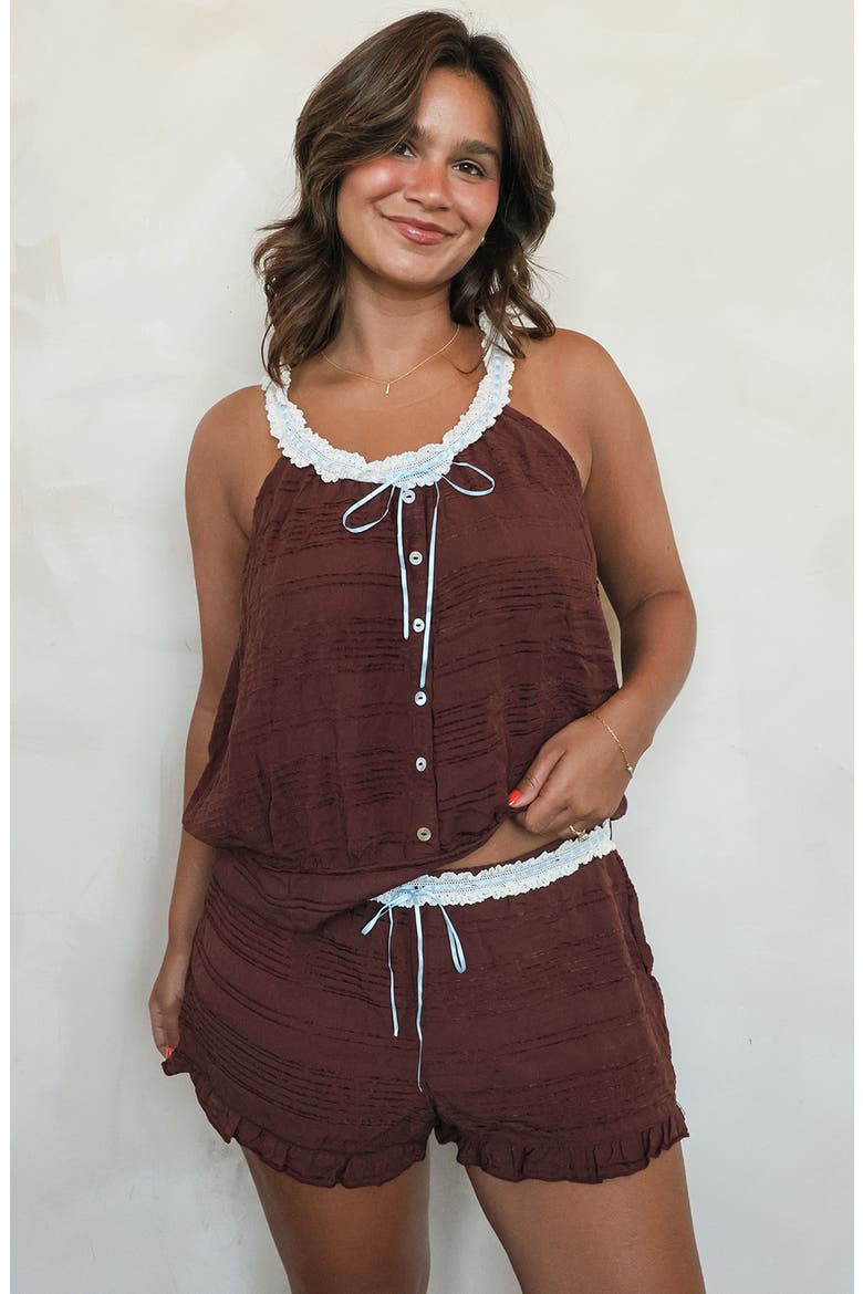 Afternoon Tea Shorts, Alternate, color, Mocha