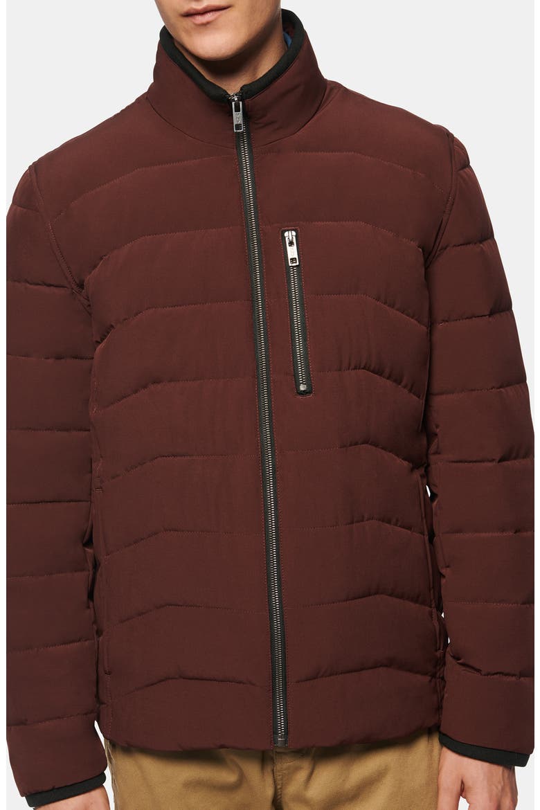 Carlisle Water Resistant Quilted Puffer Jacket, Alternate, color, OXBLOOD