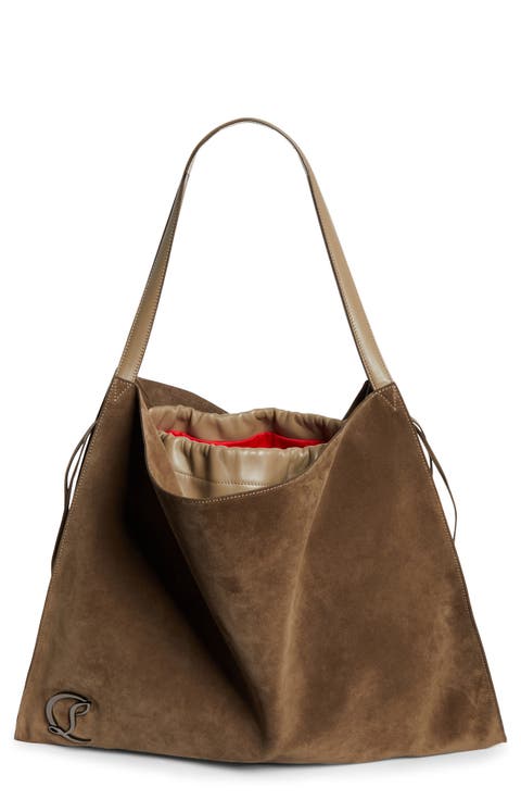 Le 54 Suede Drawstring Tote