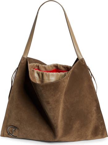 Christian Louboutin Le 54 Suede Drawstring Tote | Nordstrom