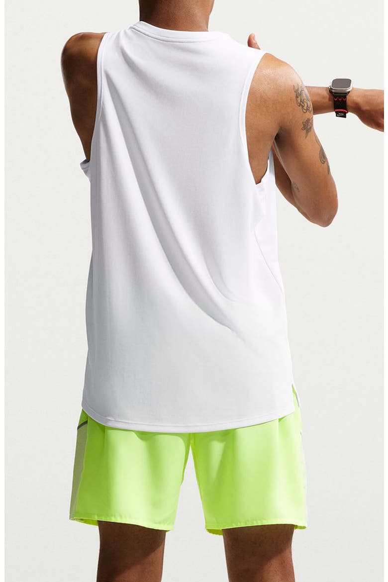 Miler Dri-FIT Running Tank, Alternate, color, WHITE/ REFLECTIVE SILVER