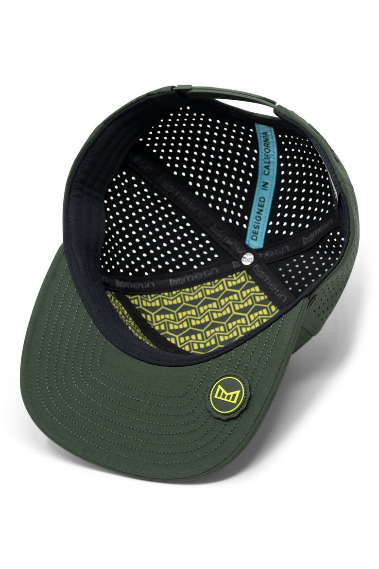 Trenches Icon Hydro Performance Snapback Hat, Alternate, color, KOMBU GREEN