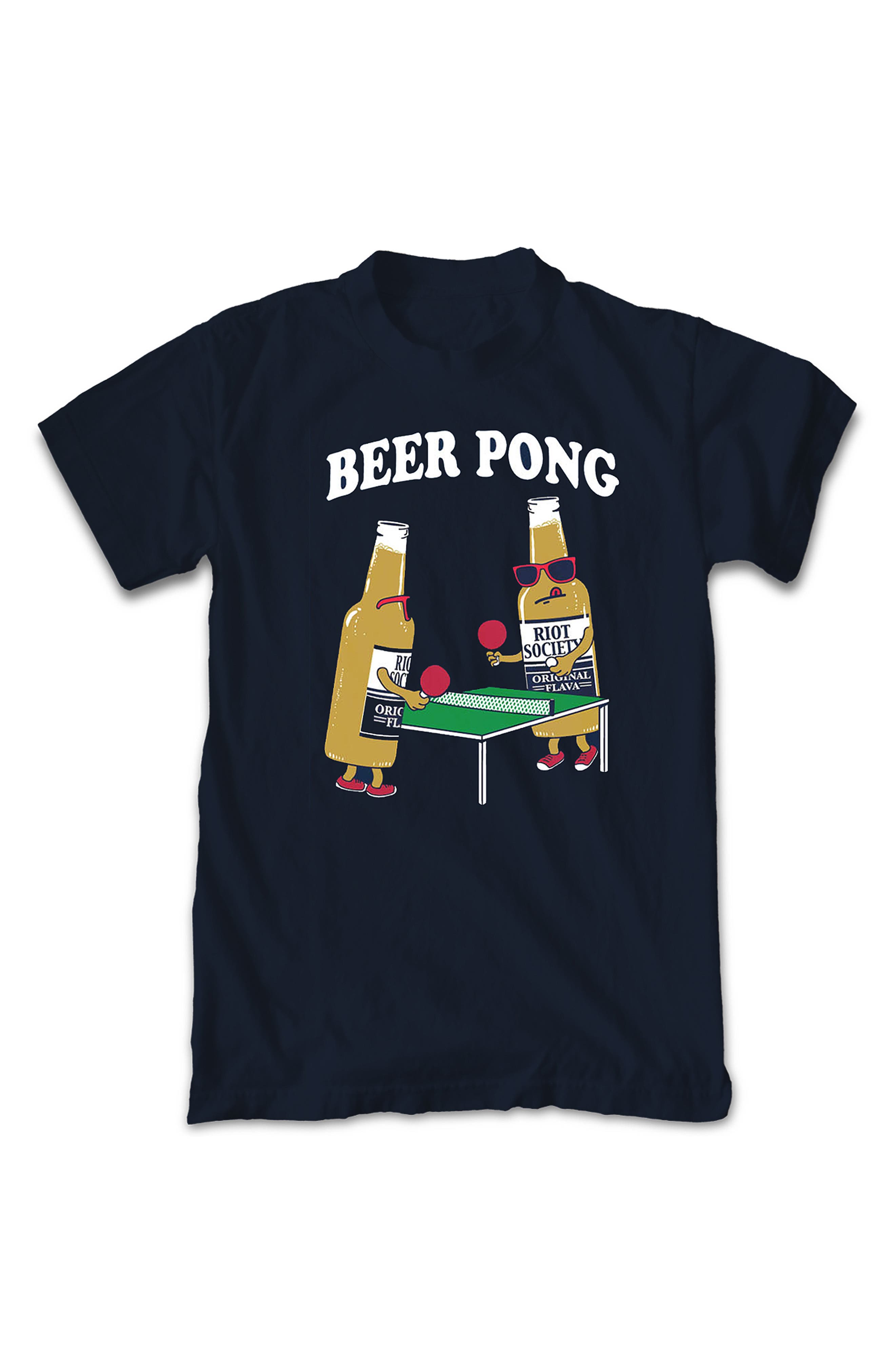 RIOT SOCIETY Beer Pong Graphic T-Shirt