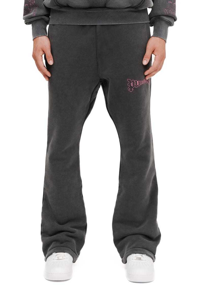 PURPLE BRAND Cotton Fleece Flare Pants, Main, color, 