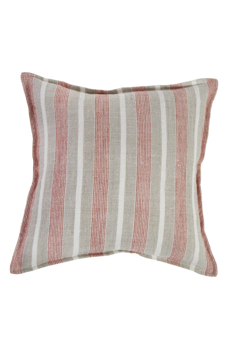 Pom Pom at Home Montecito Stripe Linen Accent Pillow, Main, color, Terra Cotta/Natural