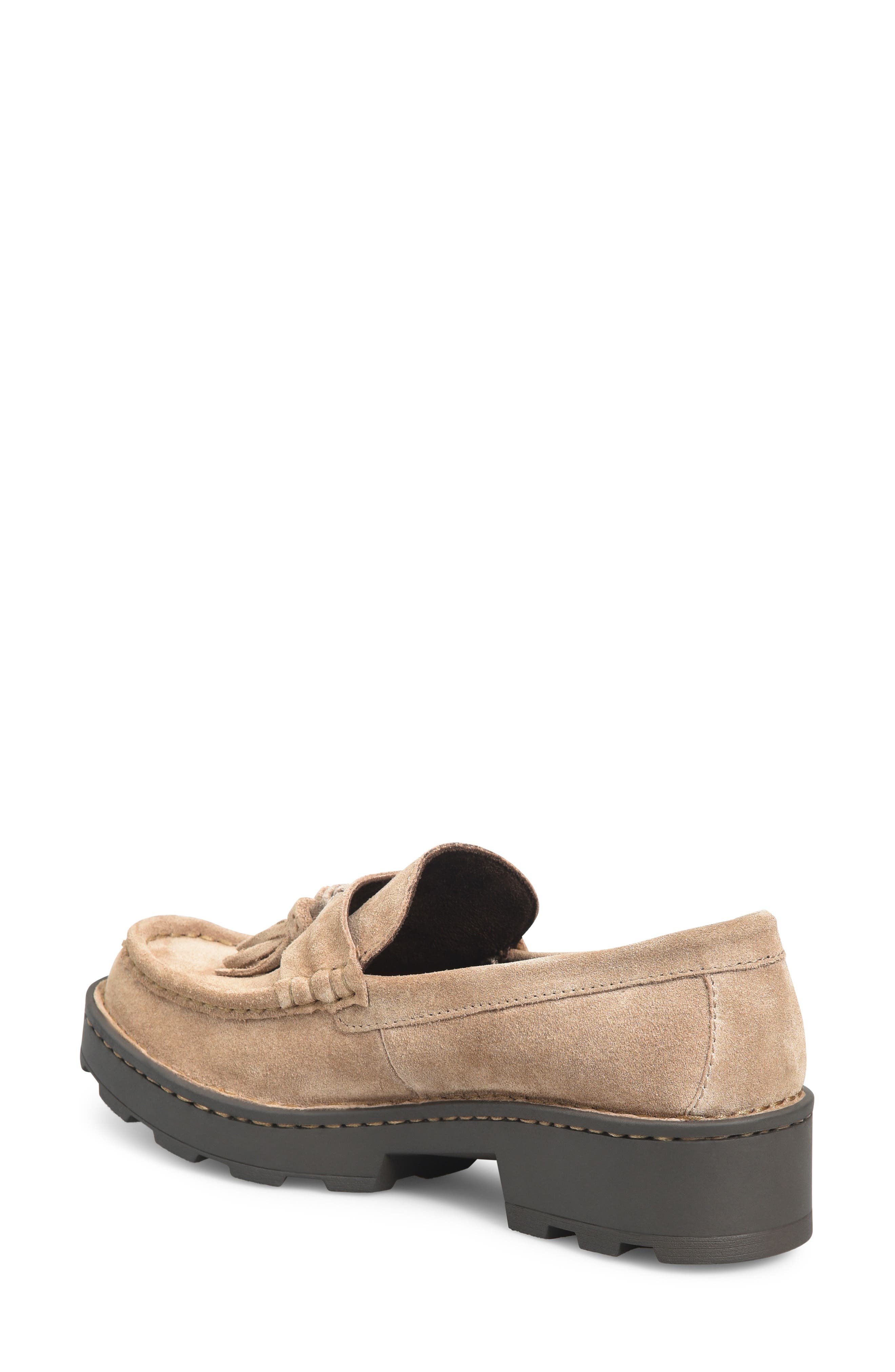 Børn Capri Tassel Platform Loafer, Alternate, color, Taupe