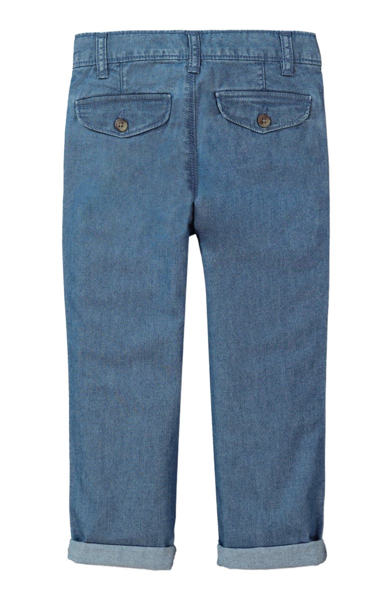 Hope & Henry Boys' Chambray Rolled Cuff Pant With Drawstring, Kids, Alternate, color,