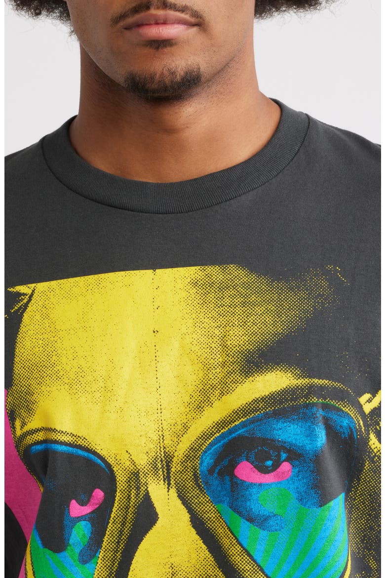 Gas Mask Graphic T-Shirt, Alternate, color, VINTAGE BLACK