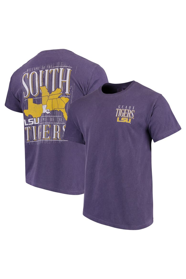 Men's Purple LSU Tigers Welcome to the South Comfort Colors T-Shirt, Main, color, Purple