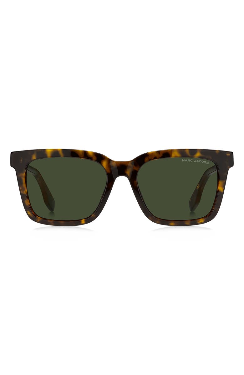 Marc Jacobs 54mm Square Sunglasses, Main, color, Havana