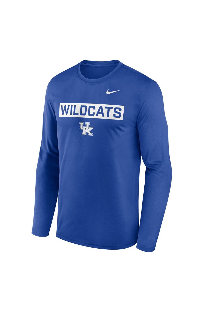 Nike Men's Nike Royal Kentucky Wildcats Primetime Campus 2-Hit Legend Dri-FIT Long Sleeve T-Shirt, Alternate, color, Royal