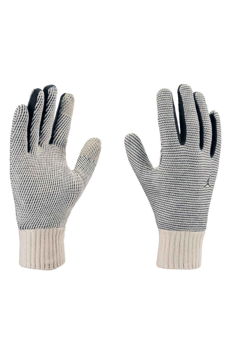 Jordan Airy Knit Touchscreen Gloves, Main, color, Light Orewood/Off Noir