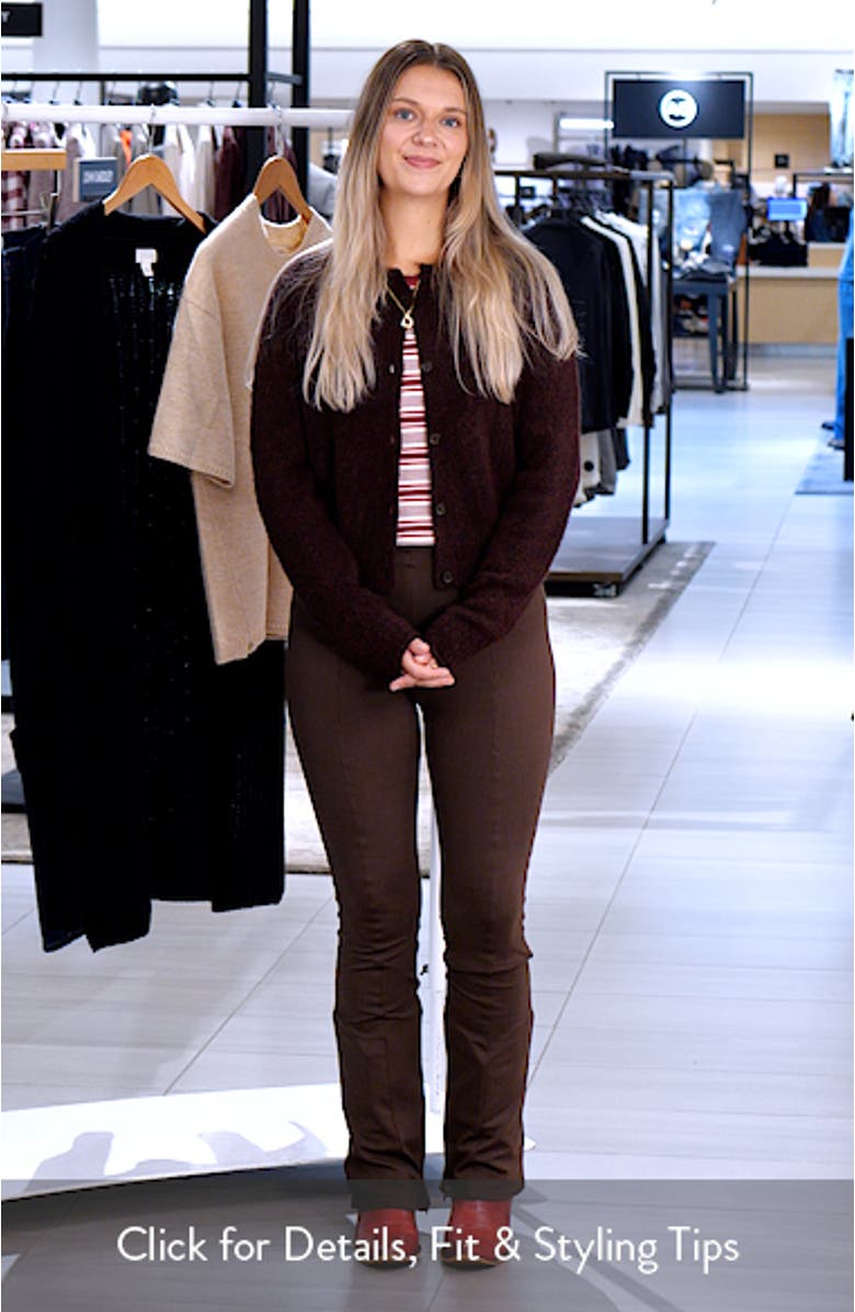 Rolled Crewneck Cardigan, sales video thumbnail