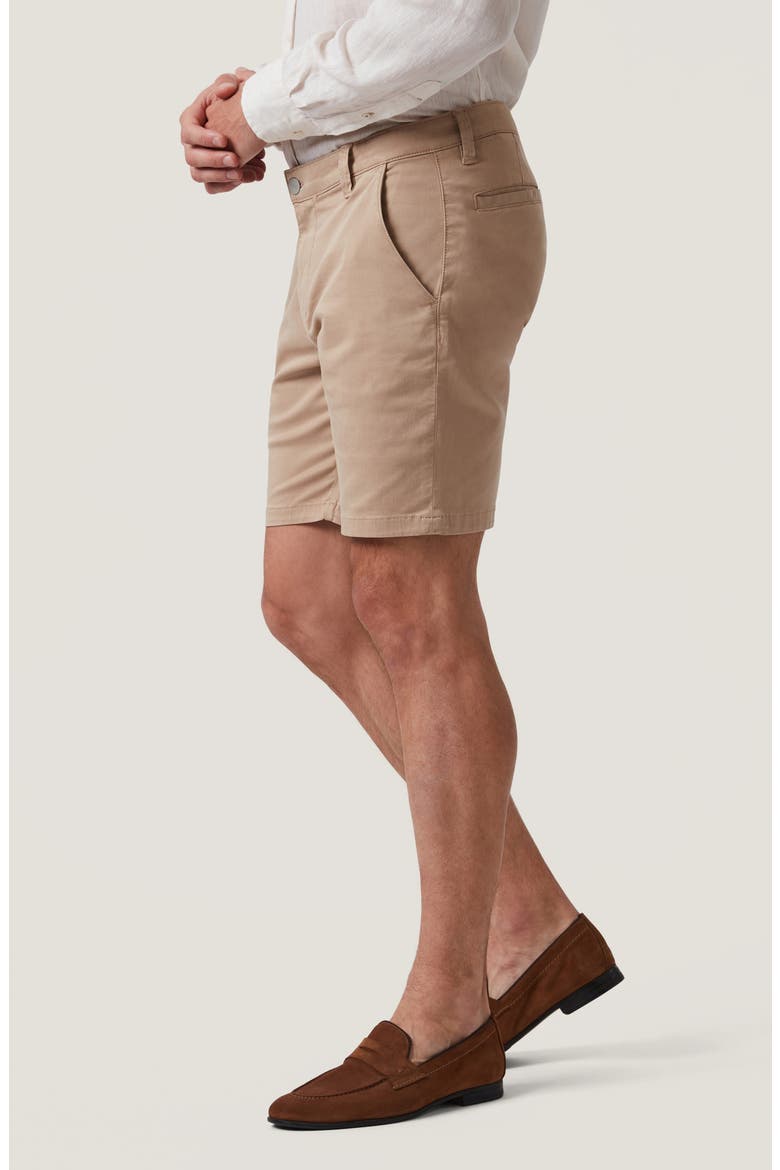 Arizona Slim Fit Stretch Twill Chino Shorts, Alternate, color, PEBBLE TWILL