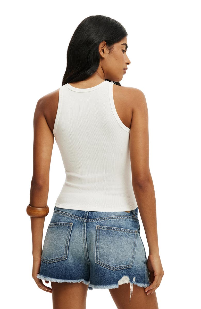 Cotton On Women's High Neck Graphic Tank, Alternate, color, Orchid  Vintage White