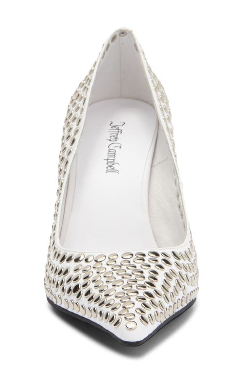 Jeffrey Campbell Risktake Stud Pointed Toe Pump In Multi