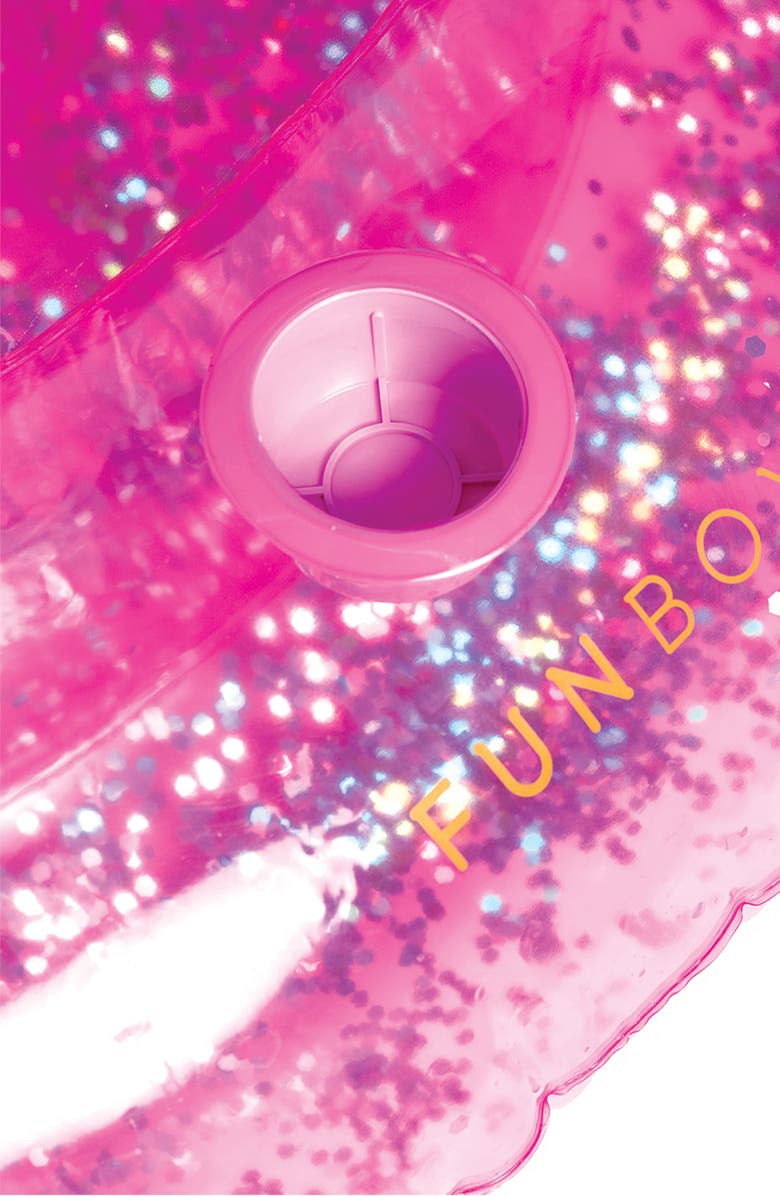 FUNBOY x Quay Clear Purple Glitter Unicorn Pool Float, Alternate, color,