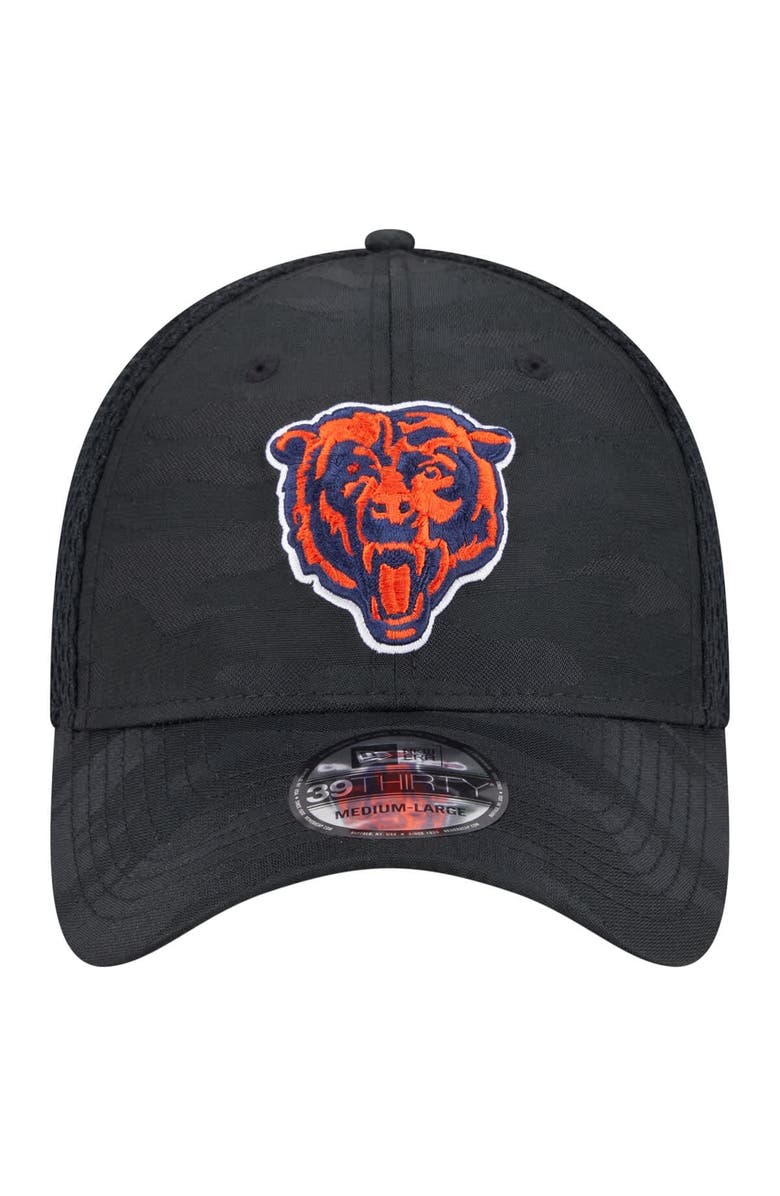New Era Men's New Era Black Chicago Bears Active Camo 39THIRTY Flex Hat, Alternate, color, 