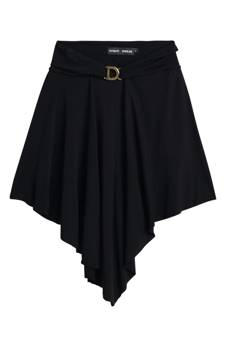 Desigual Asymmetric Skirt, Alternate, color, Black