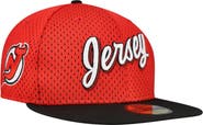 New Era Men's New Era Red/Black New Jersey Devils Mesh Crown Two-Tone 59FIFTY Fitted Hat