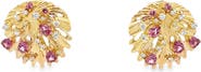 Hueb Bahia 18K Gold Pink Garnet & Diamond Earrings