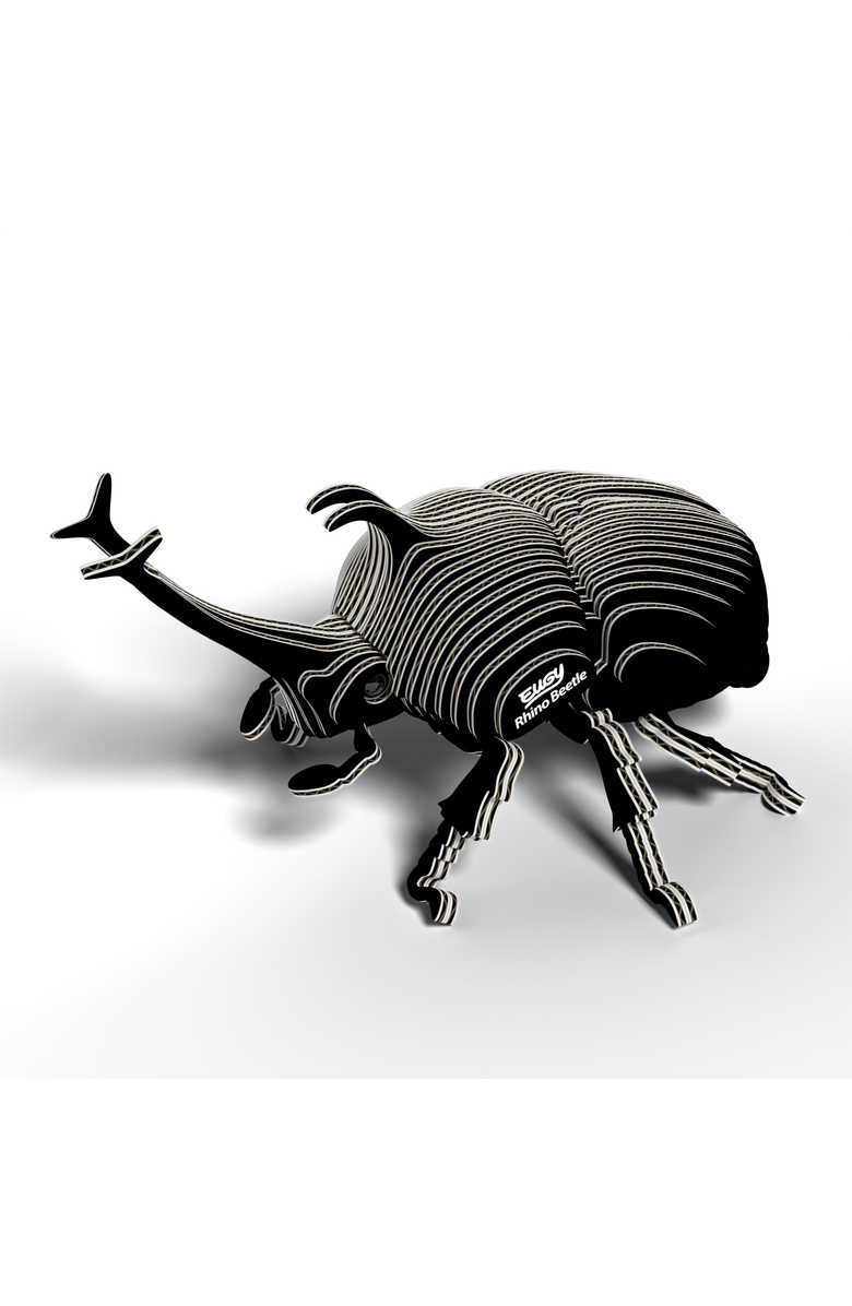Eugy Puzzles Rhino Beetle 3D Puzzle, Alternate, color, NO COLOR