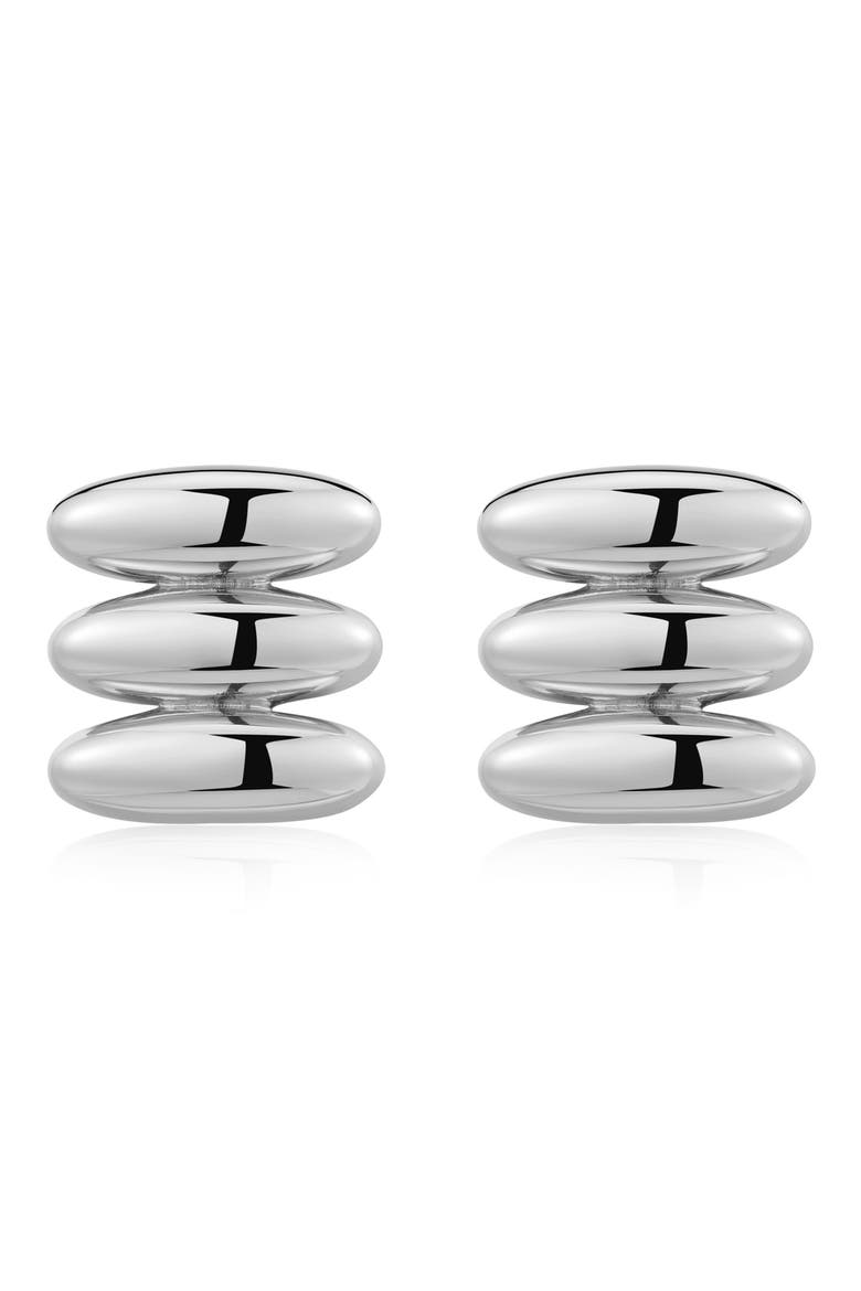 Milan Stud Earrings, Main, color, SILVER