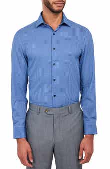 W.R.K Dot Geo Print Stretch Performance Dress Shirt