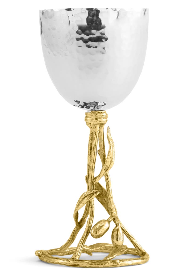 Olive Branch Kiddush Cup, Alternate, color, SILVER