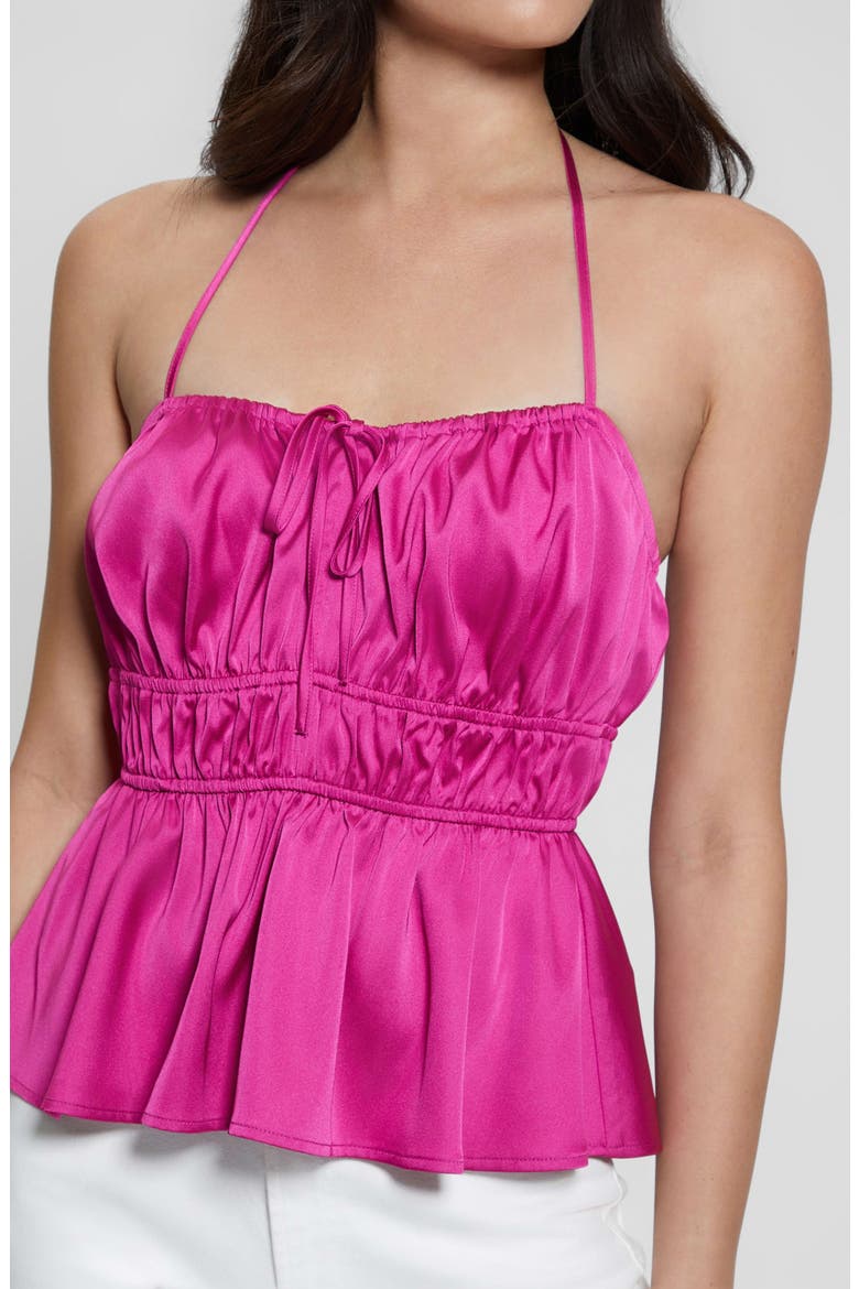 Ysabella Satin Halter Camisole, Alternate, color, PURPLE DRAGONFRUIT