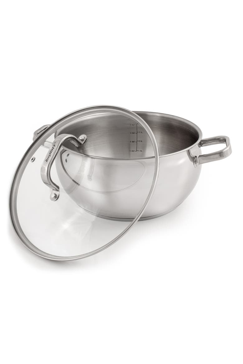 Stainless Steel Belly 3-Piece Steamer Set, Alternate, color, SILVER