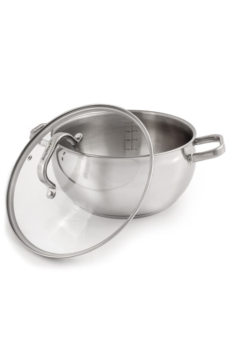 BergHOFF Stainless Steel Belly 3-Piece Steamer Set, Alternate, color, 
